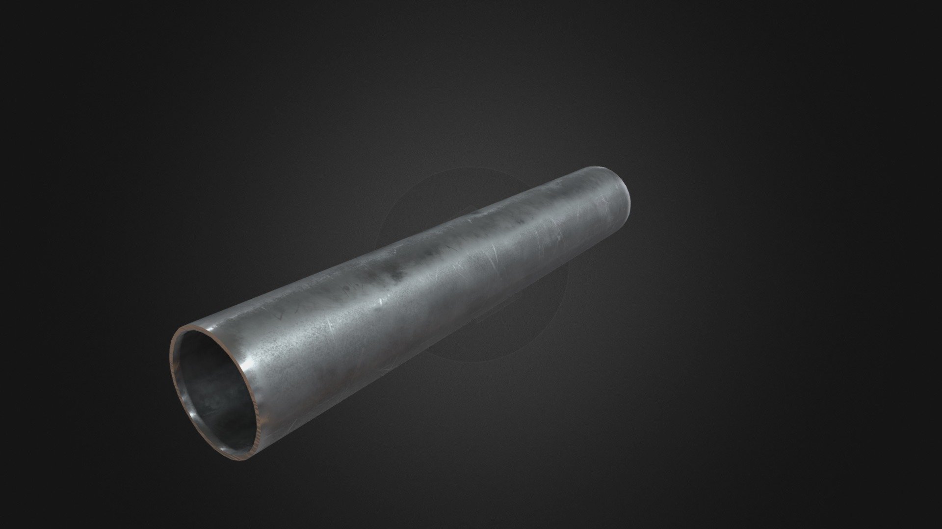 Material Pipe (Iron) 3d model