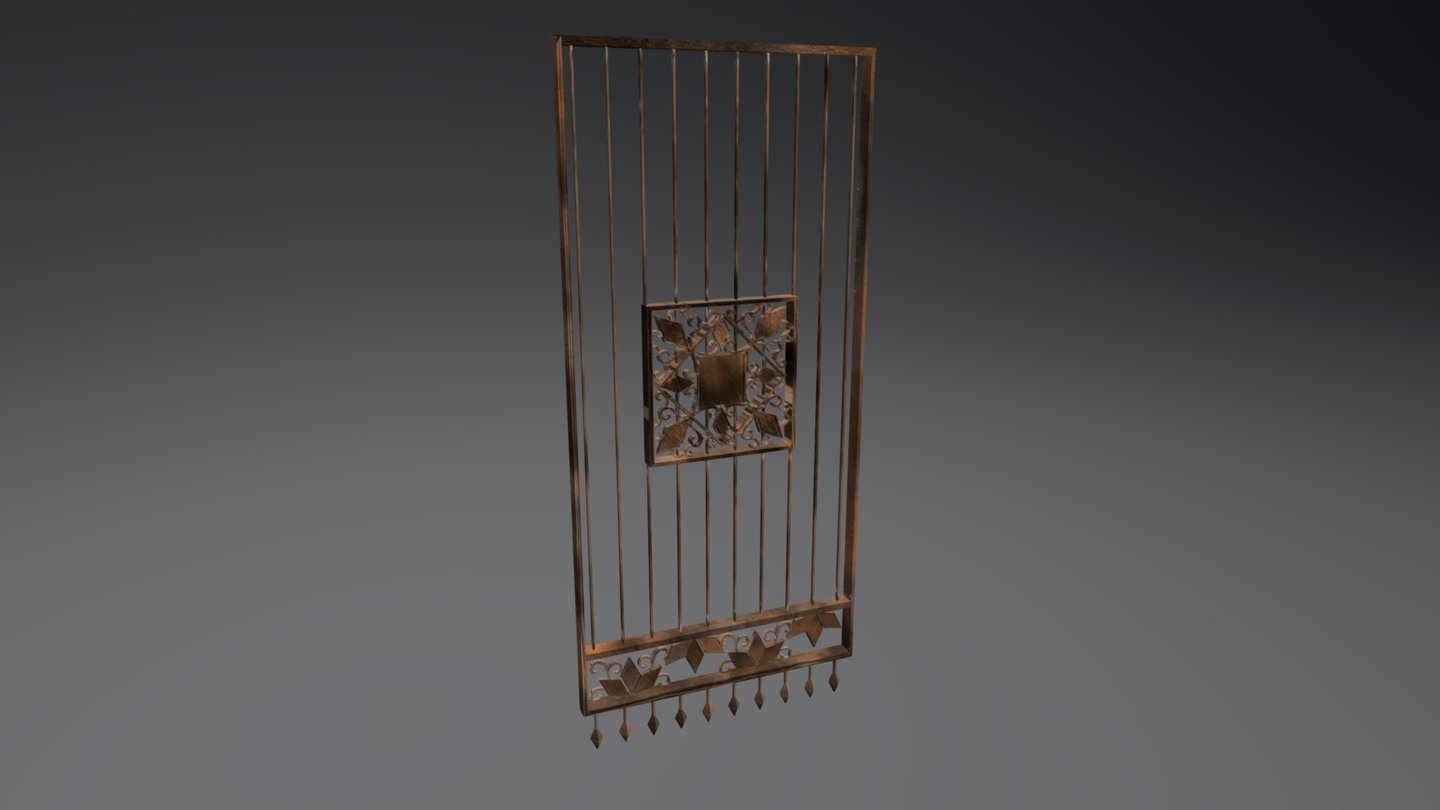 Gothic/Victorian Fence 3d model