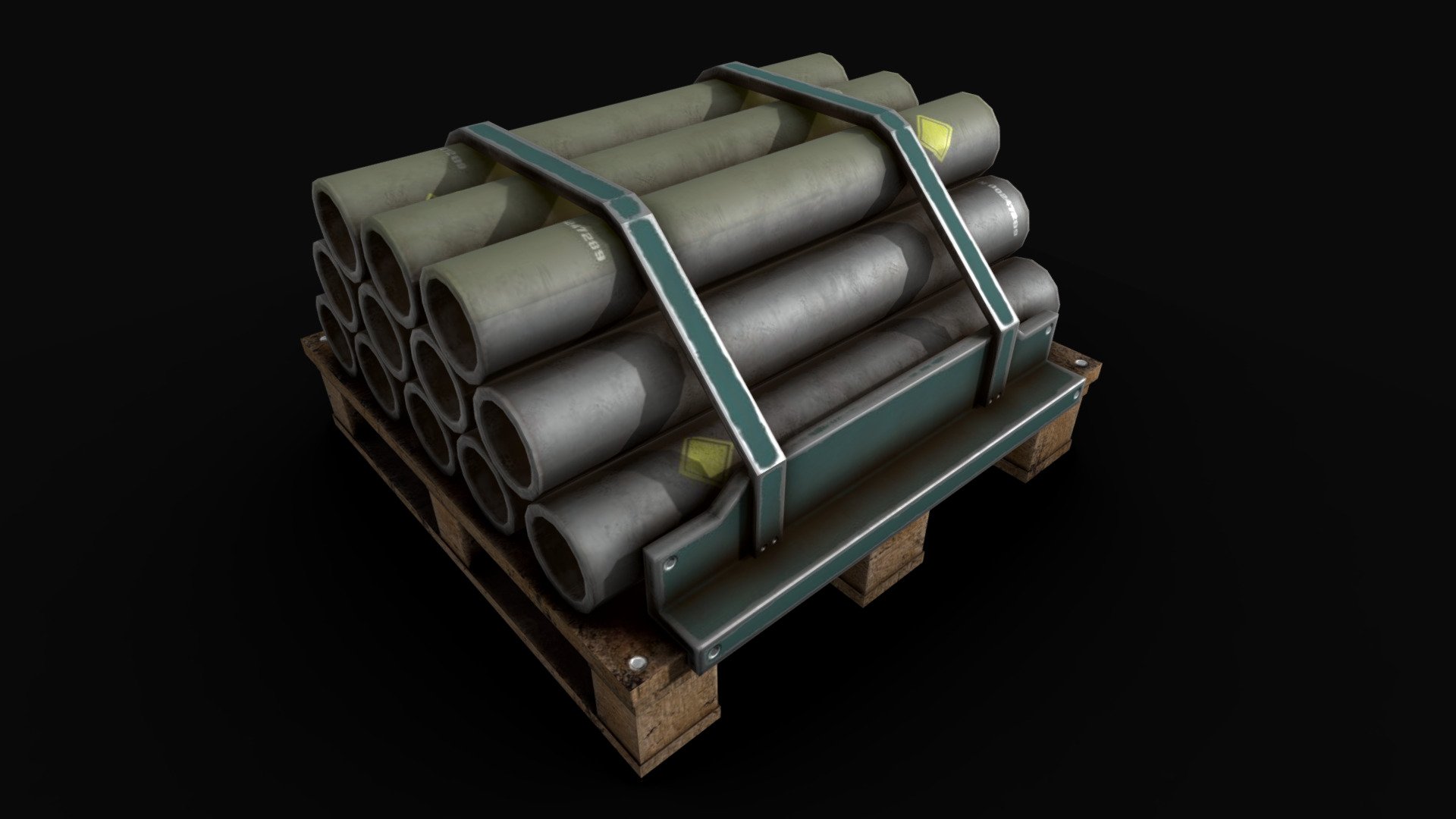 Industrial Pipes 3d model