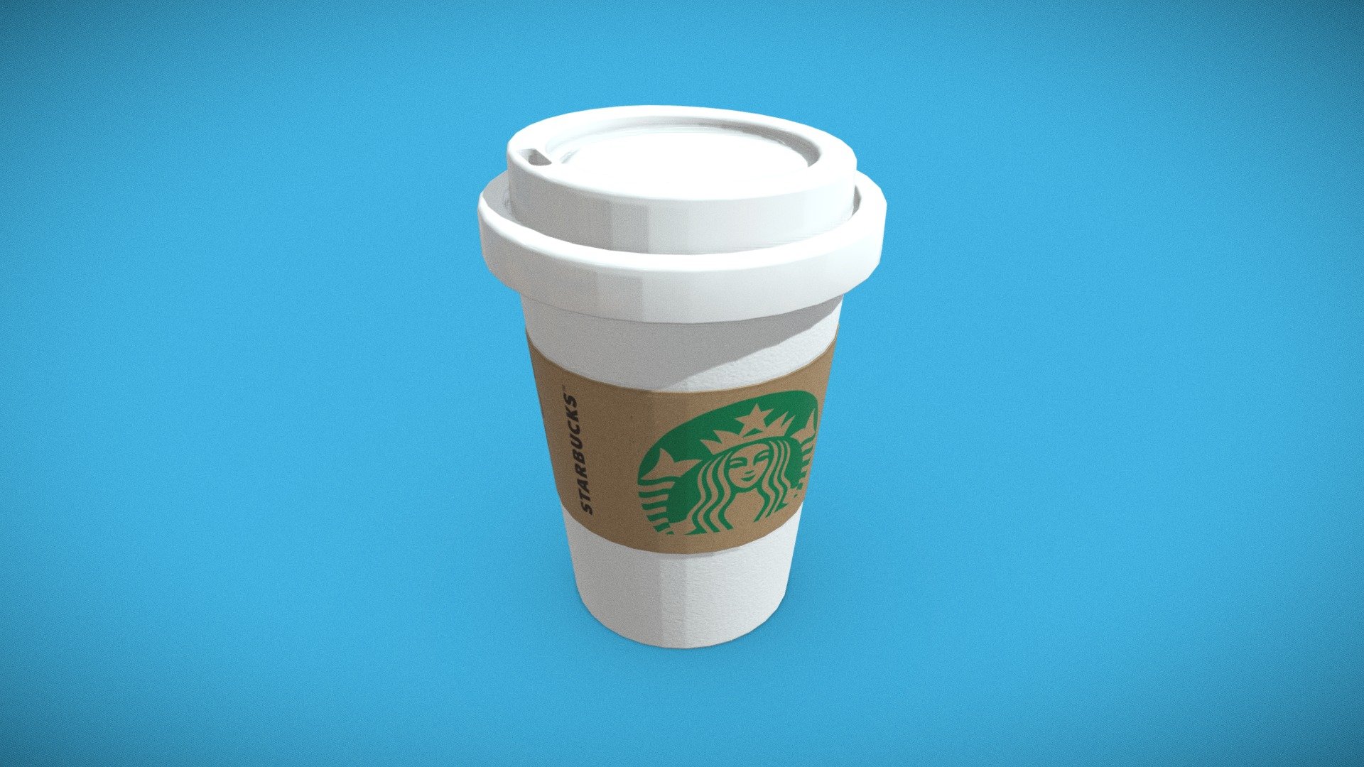 Starbucks Coffee Paper Cup 3d model