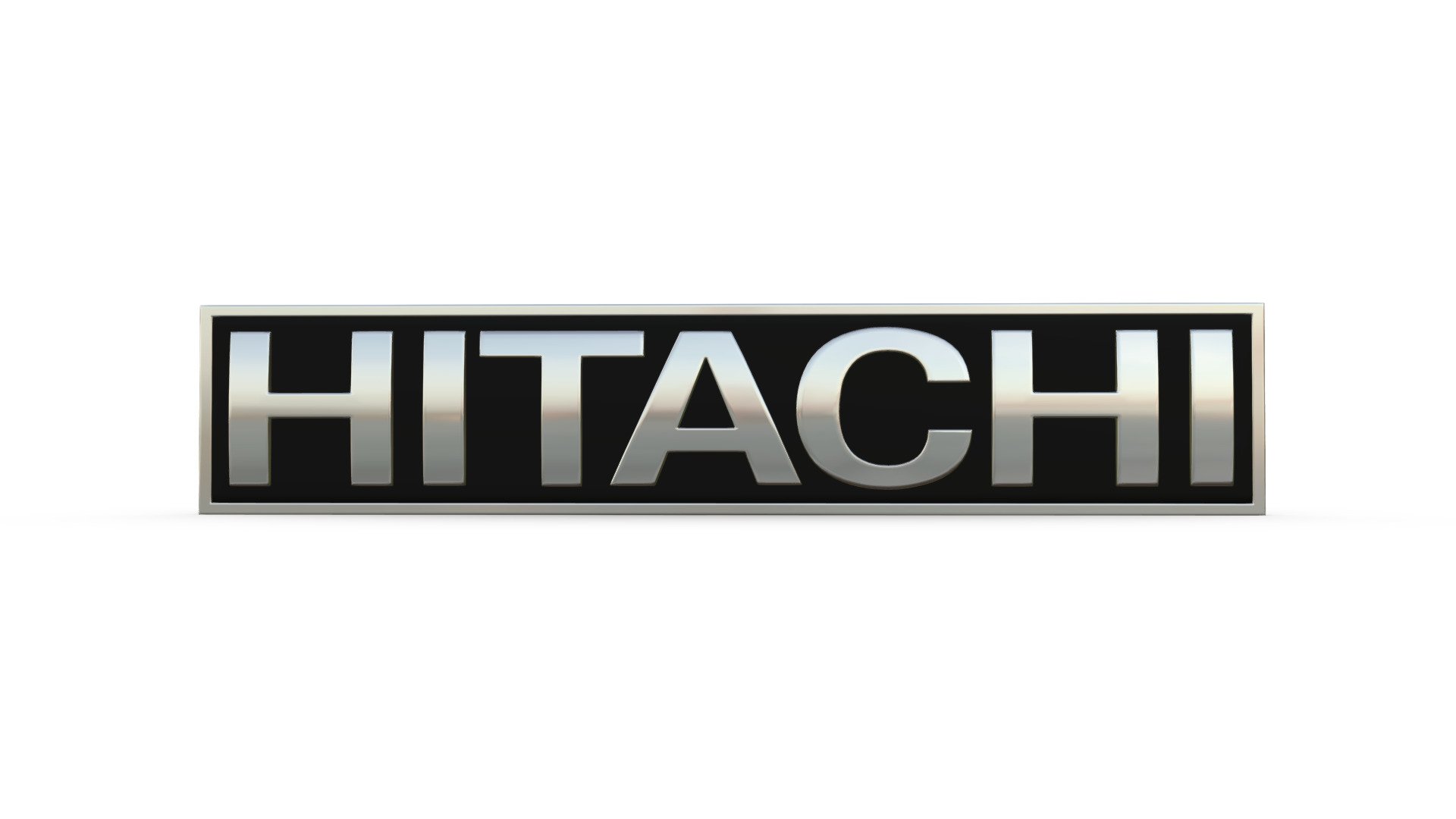 hitachi logo 3d model