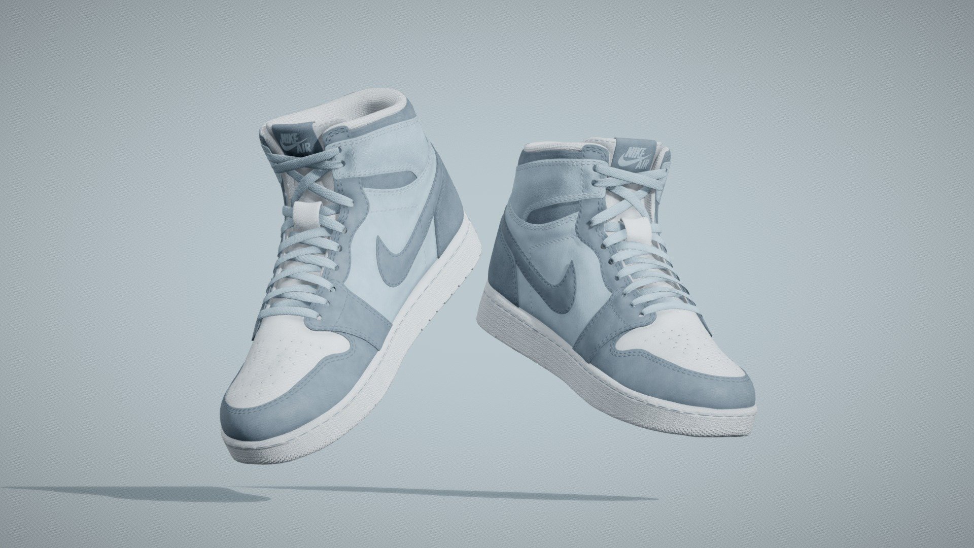 Air Jordan Nike shoes 3d model