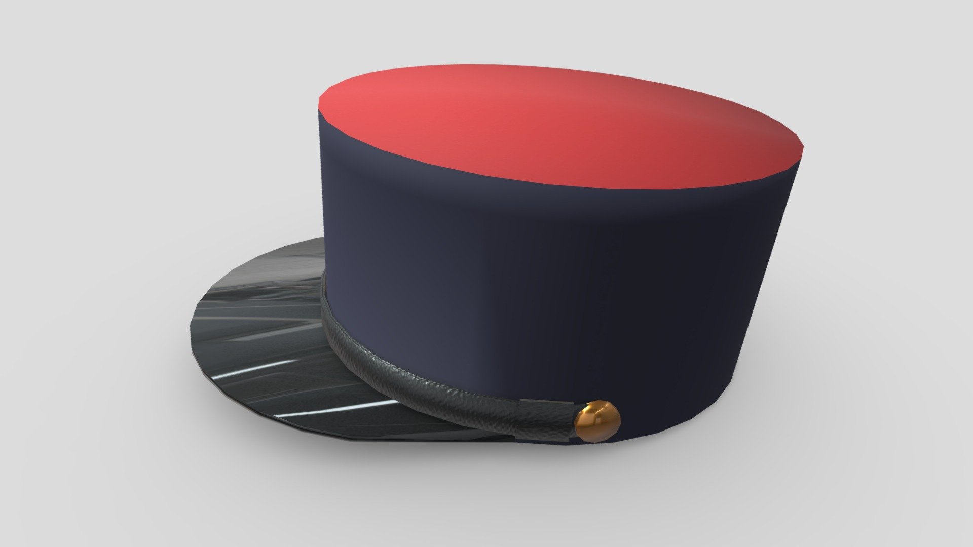 kepi_NavyBblue_Red💮📷 3d model