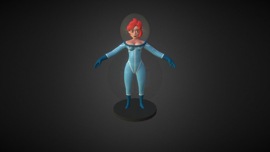 MOON GIRL 3d model