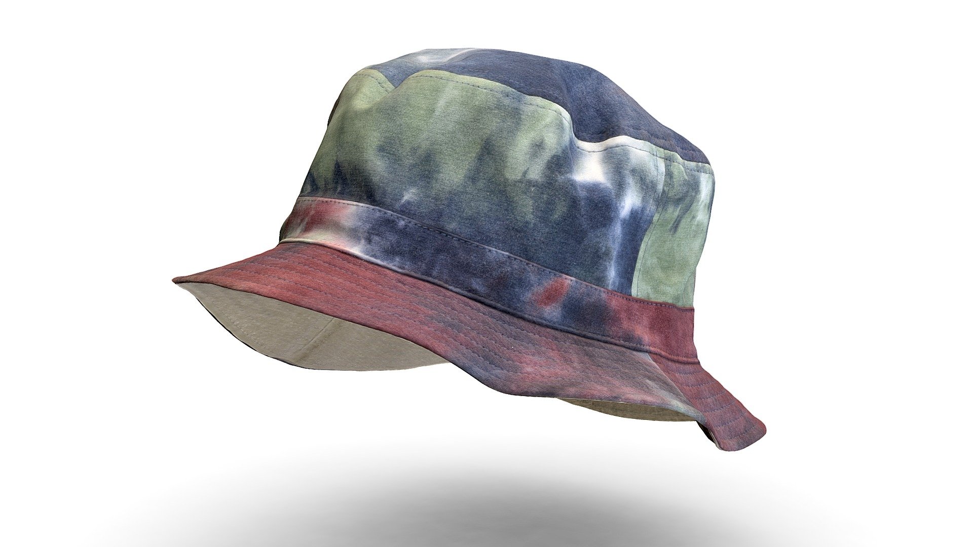 Splicing Hat 3Dscan sample (retopology model) 3d model