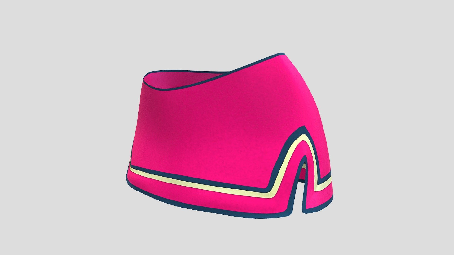 Double Slit Mini Skirt 3d model