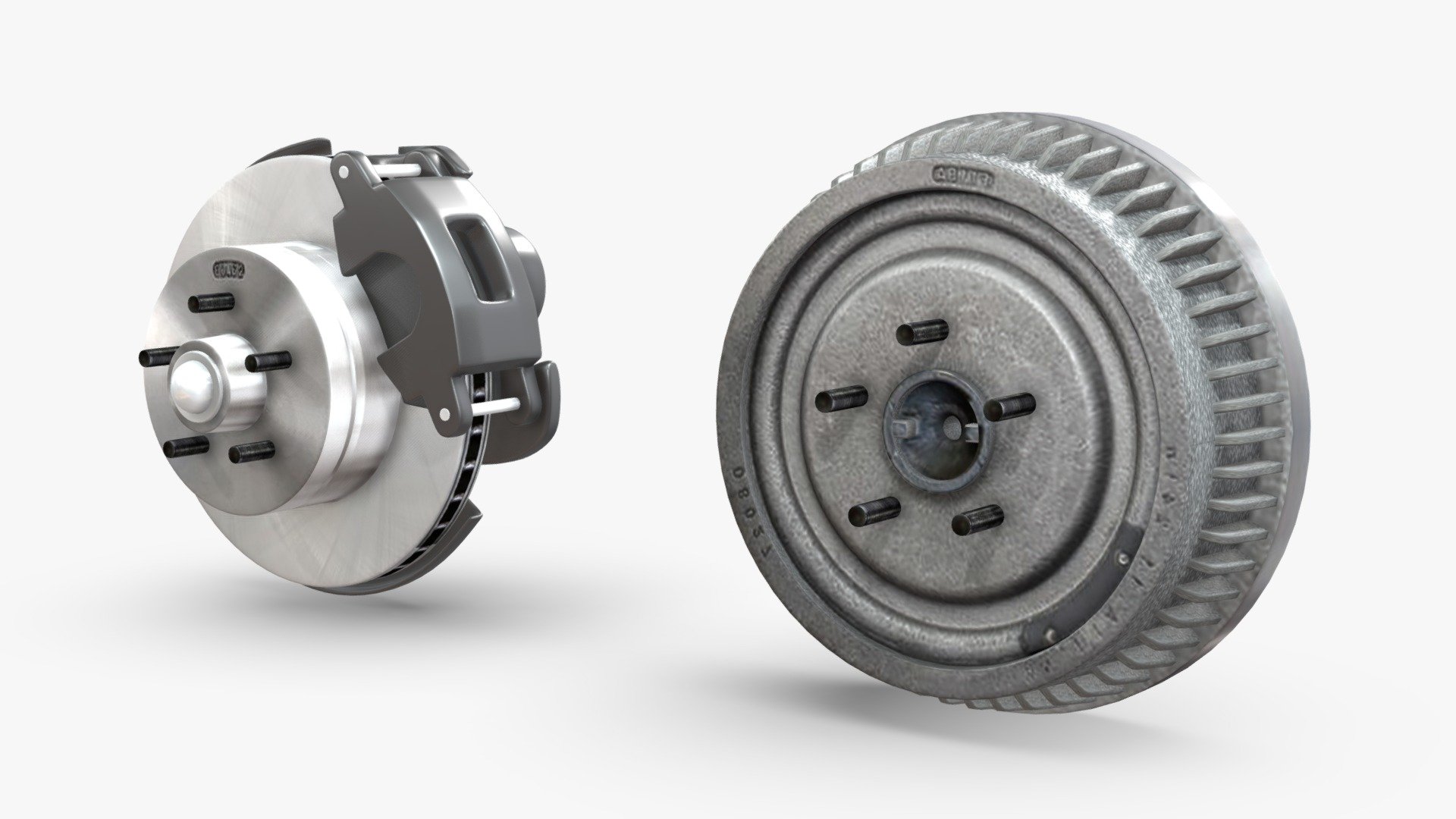 CAR AND TRUCK BRAKE SET 3d model