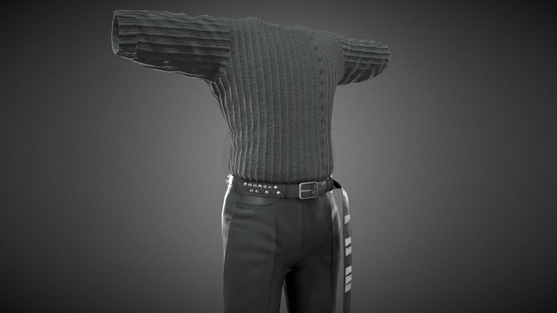 Streetwear Outfit 1 3d model