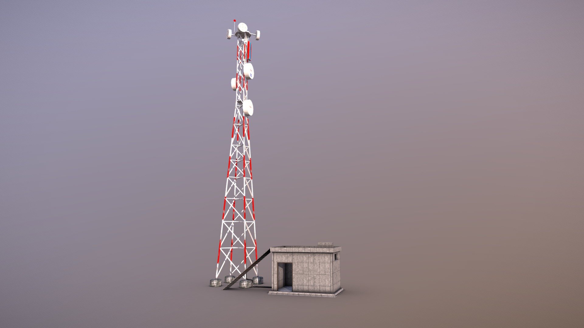 Cell Tower 3d model