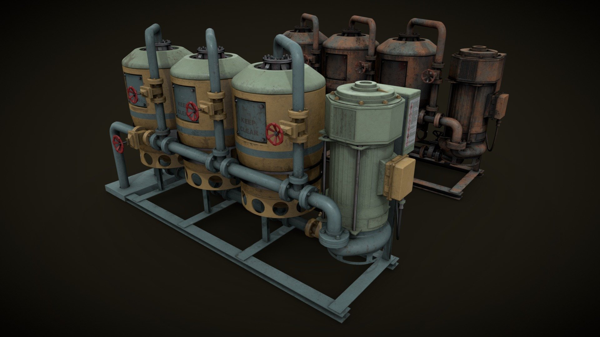 Machinery device 3d model