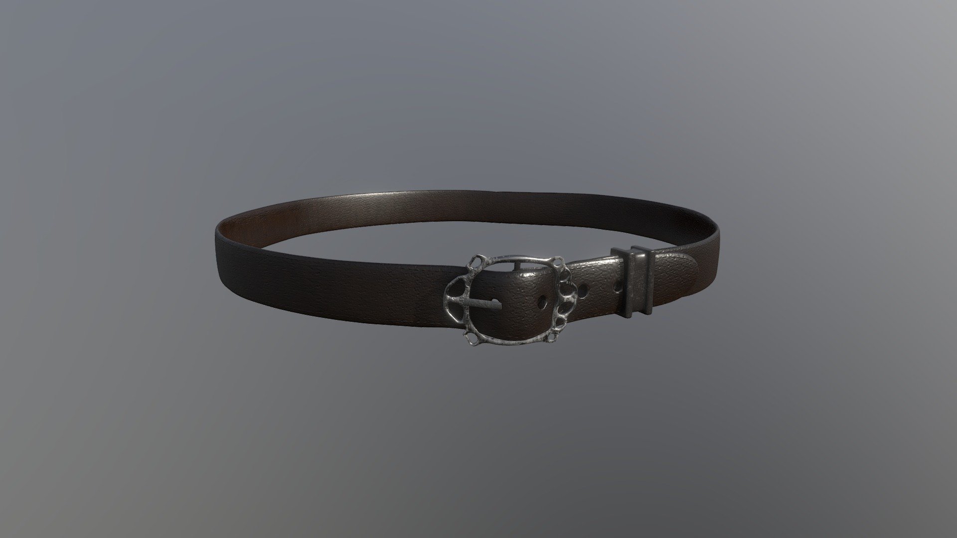 Pirate belt 3D model 3d model