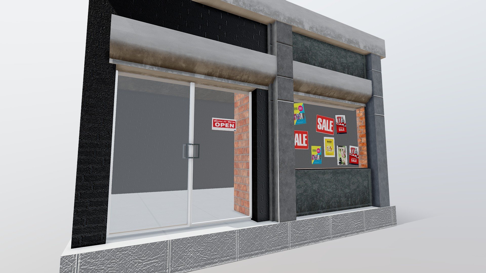 Store Small (Game Ready) 3d model