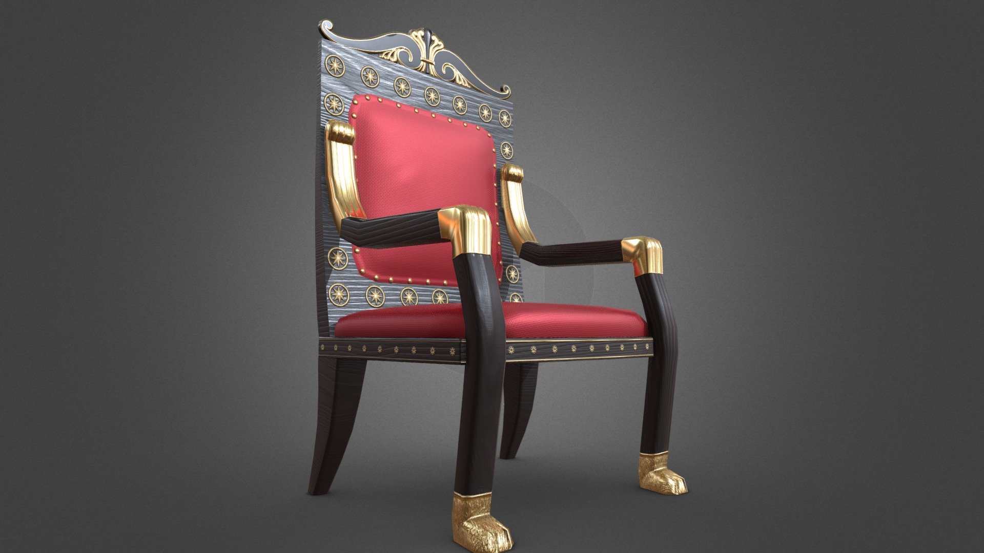 Fancy Chair Throne 3d model