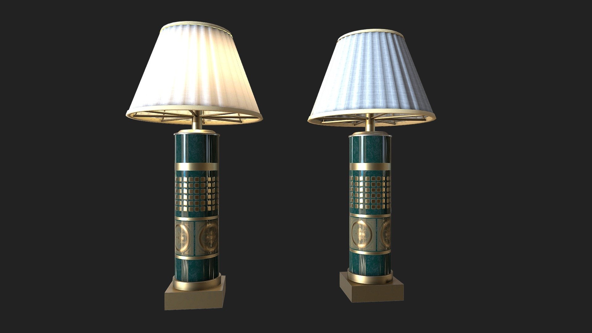 Luxury Lamp 3d model