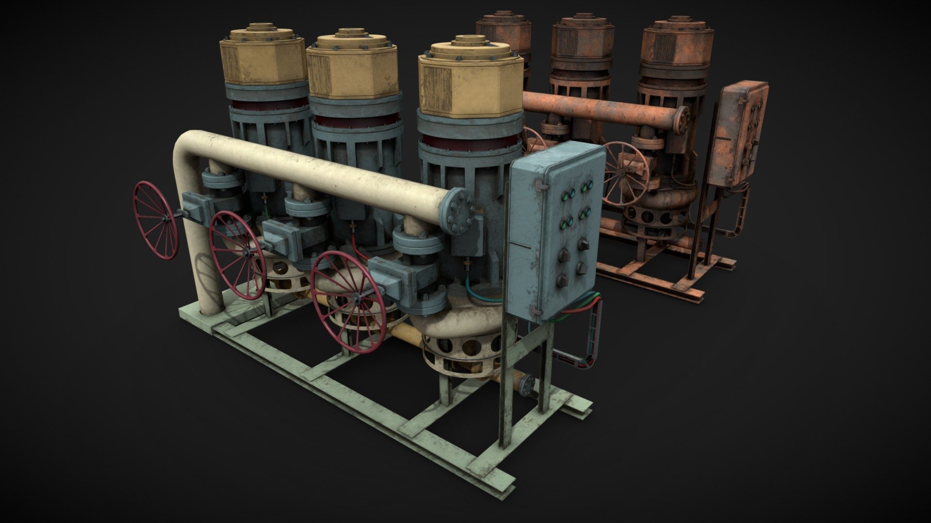 Machinery device 3d model