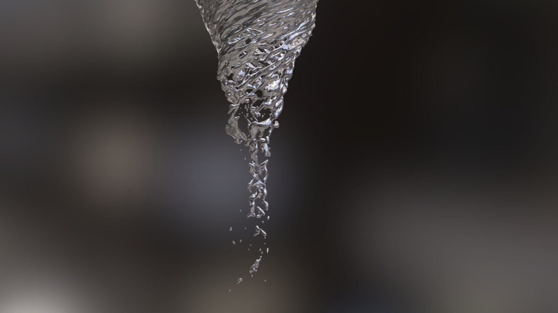 Draining water 1 3d model