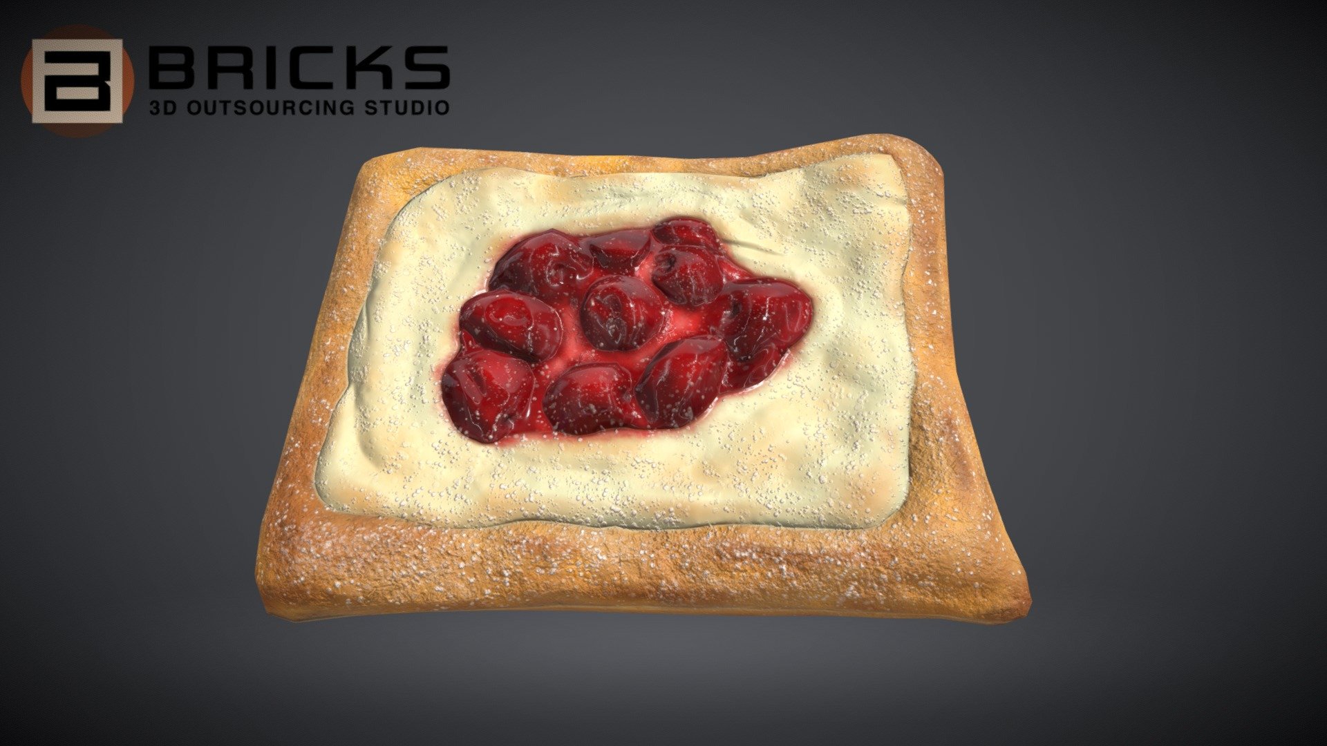 Danish Pastry 3d model