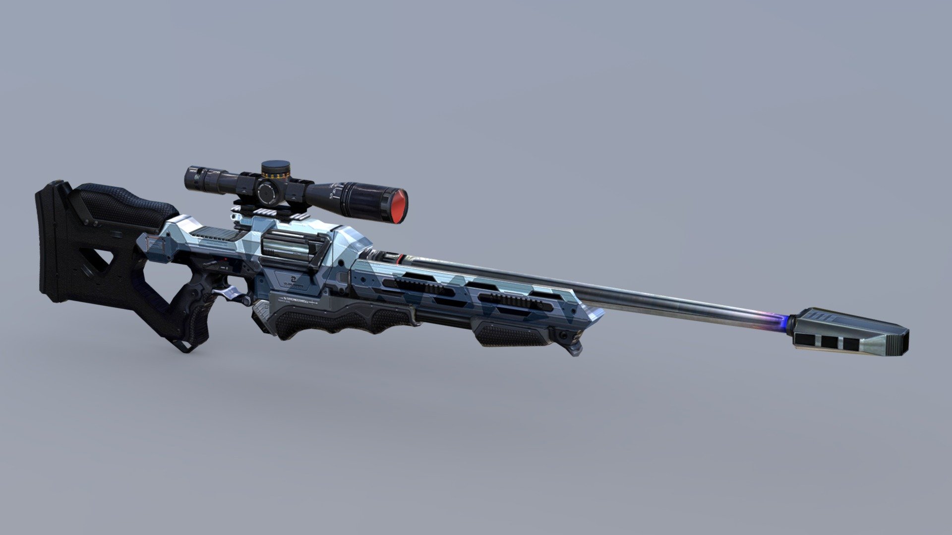 Sniper Sci-fi 3d model