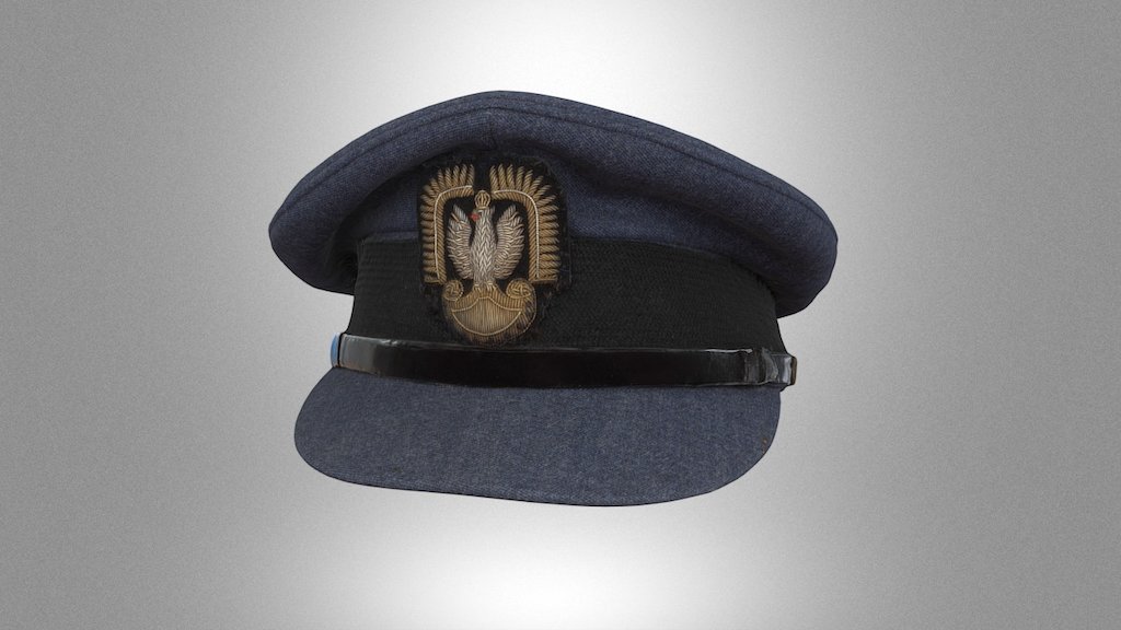 Polish Air Force in the West officerss cap 3d model