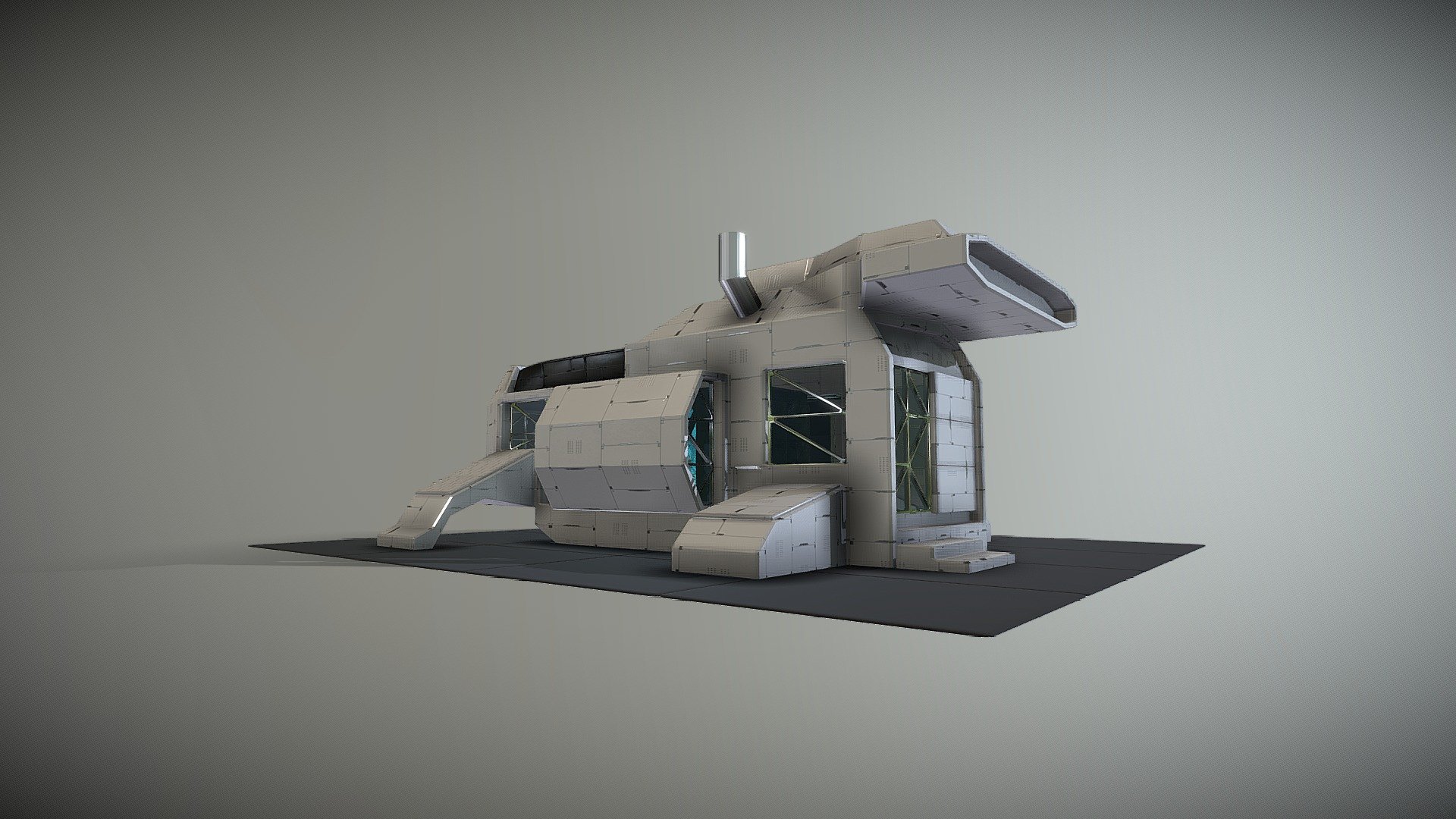 Sci Fi Enclosure 3d model