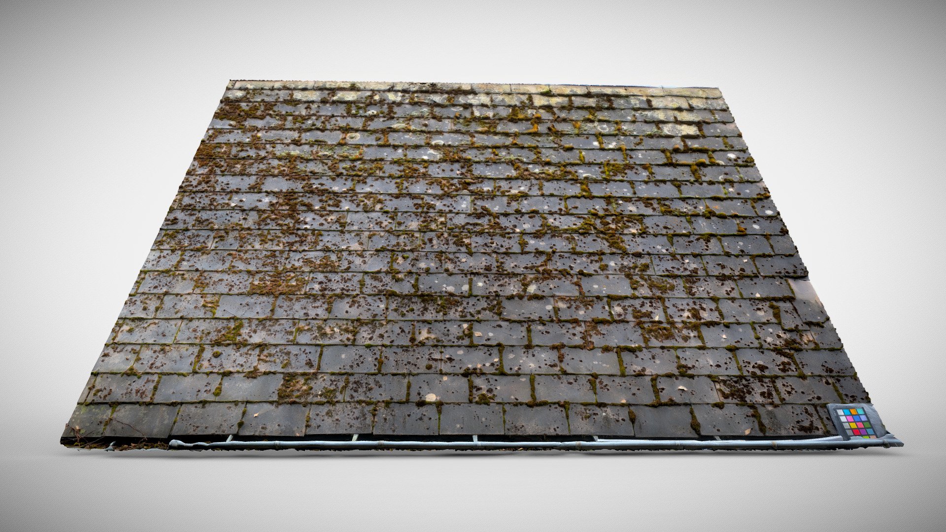 Roof tile weathered 3d model