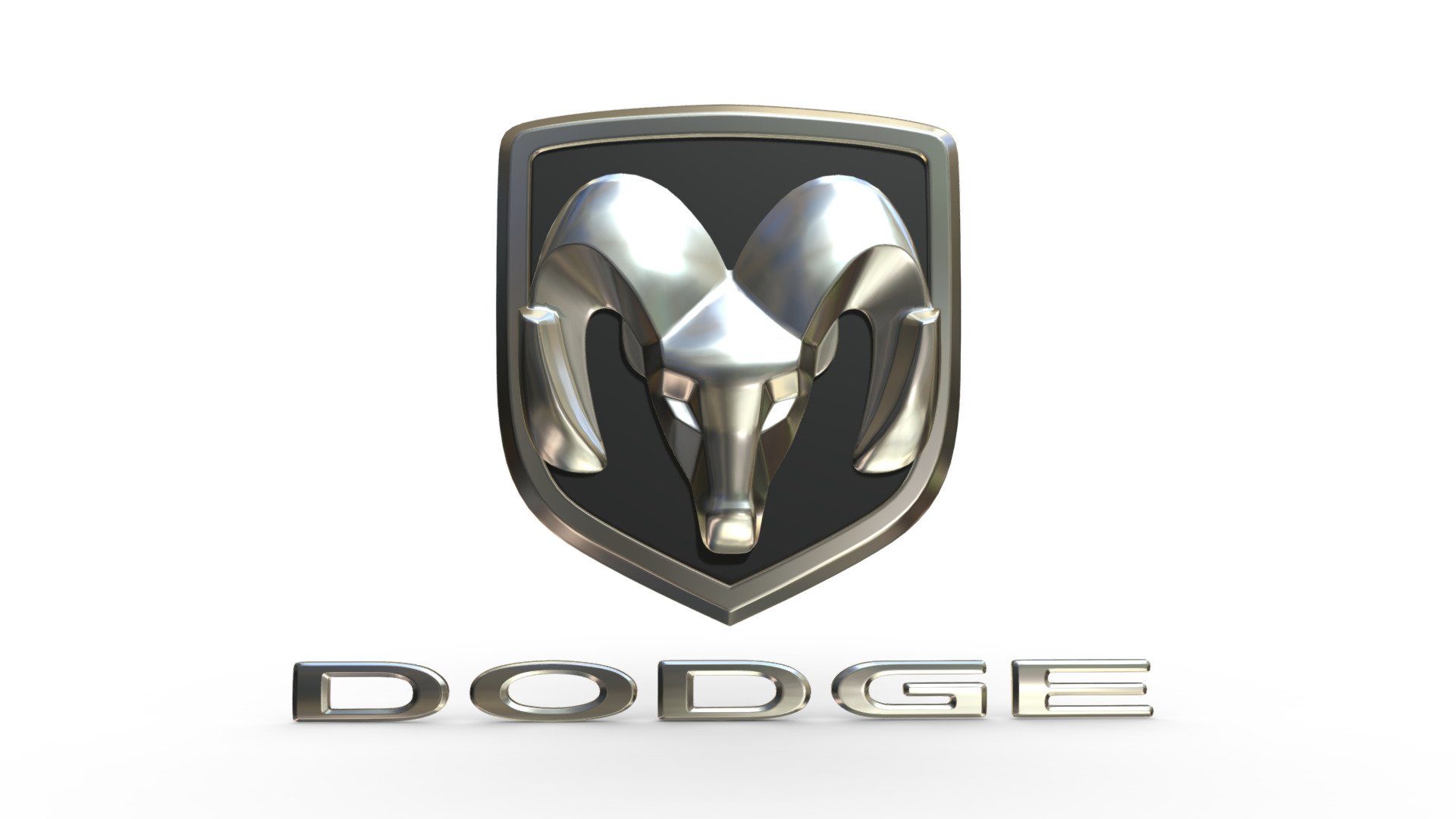 Dodge Logo 2 3d model