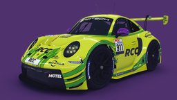 Cartoon GT3 Car