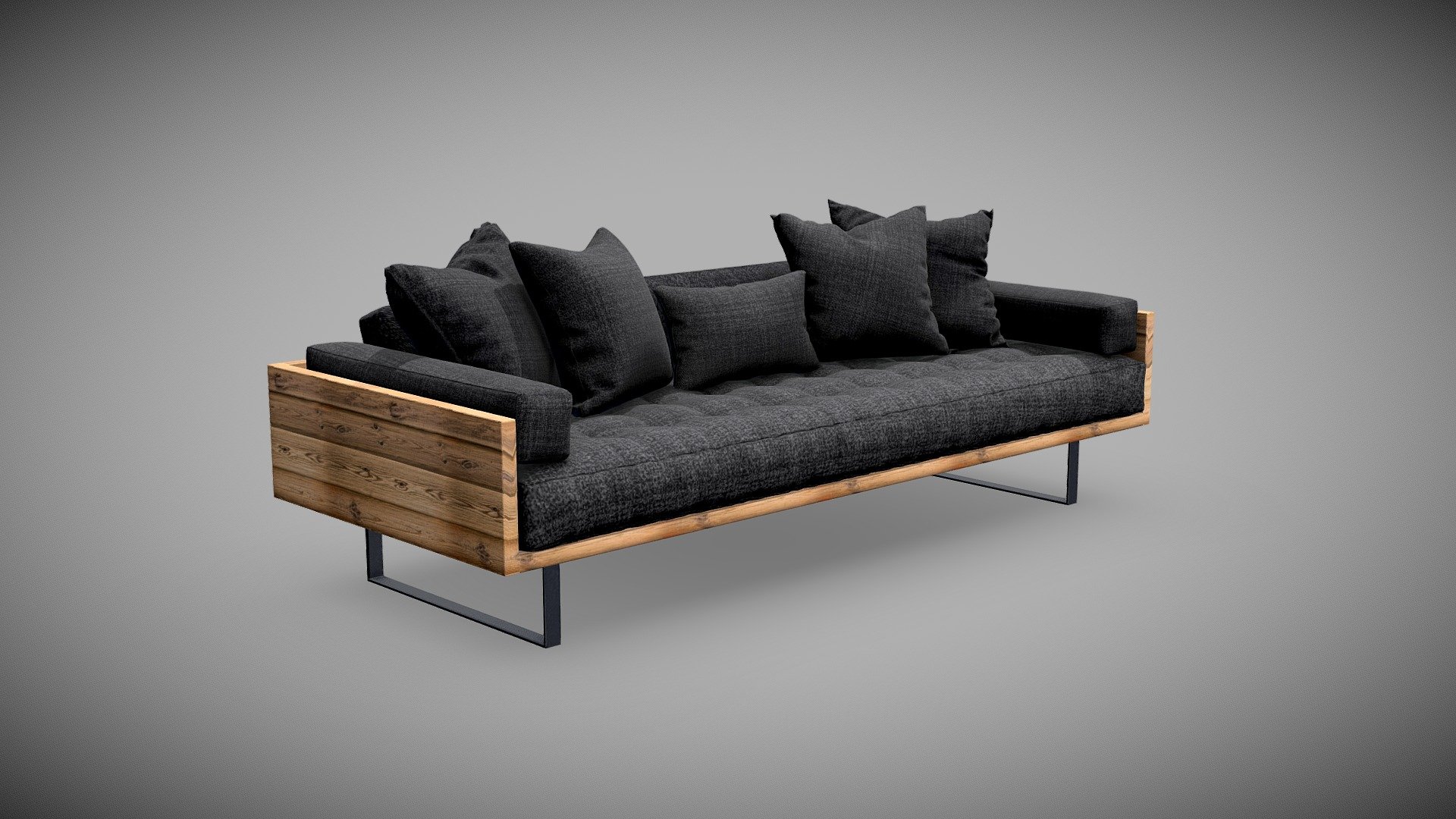 3D Sofa Set 3d model