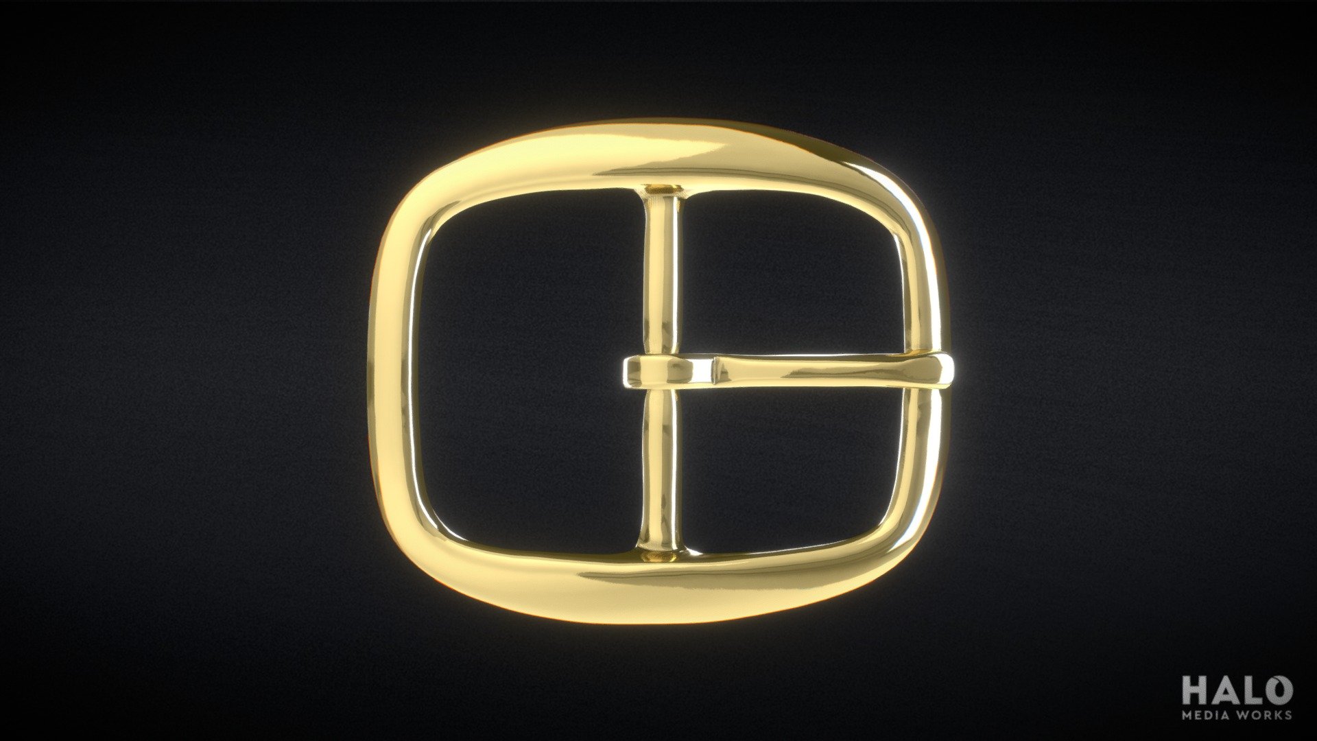 Golden Buckle 3d model