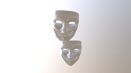 Anonymous Mask (Low & High Poly)