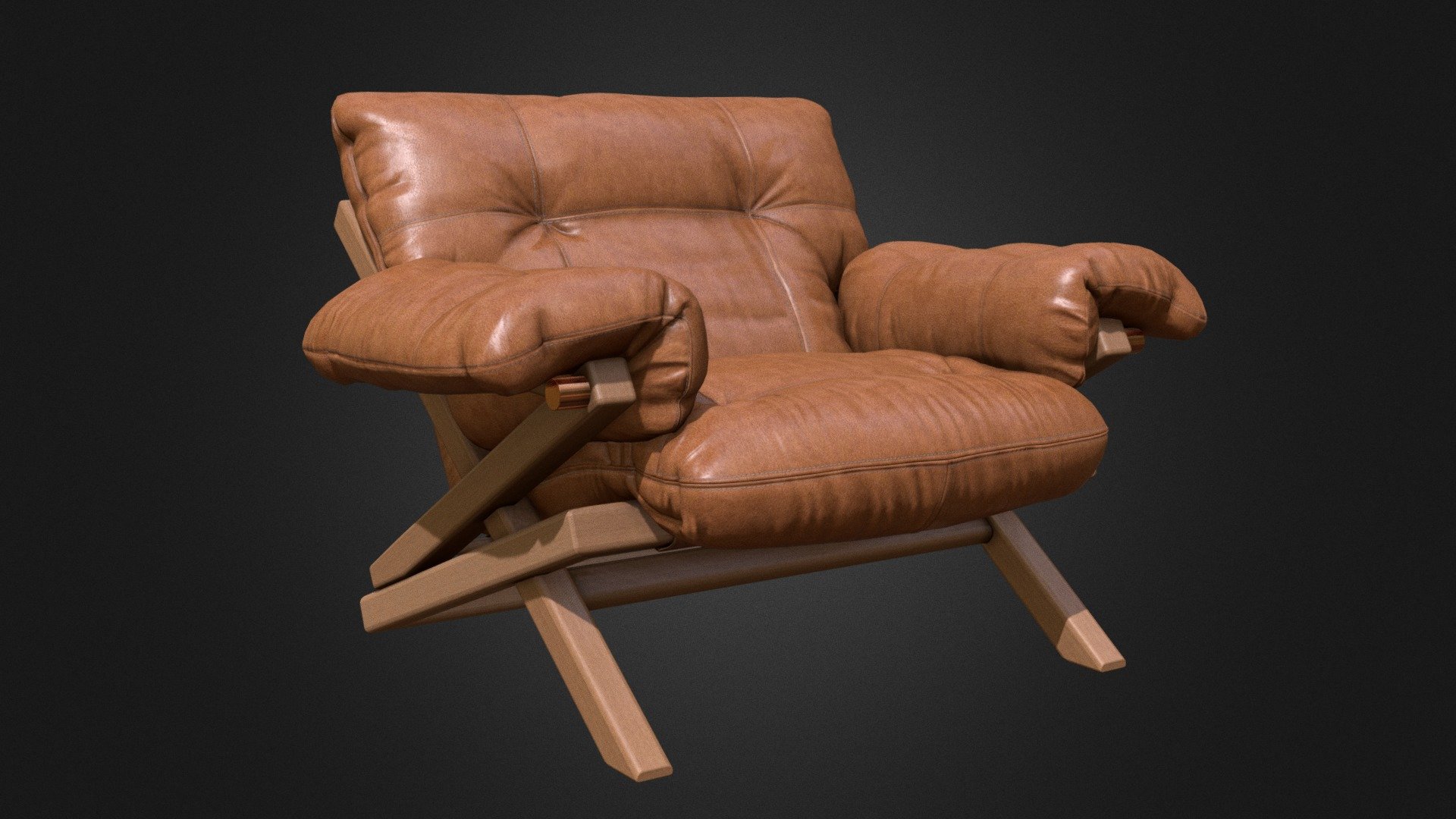 Moliçosa Armchair 3d model