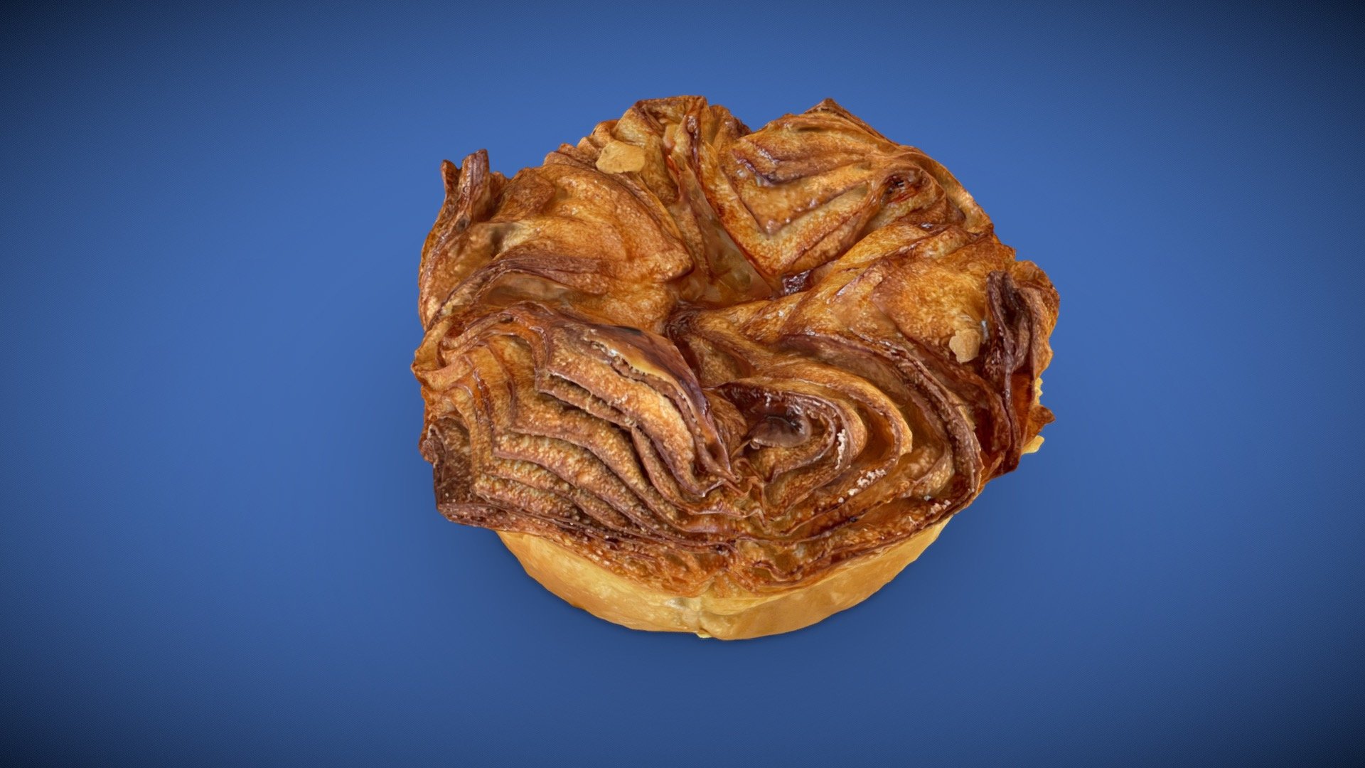 Pastry from Pandor Artisan Bakery in Newport 3d model