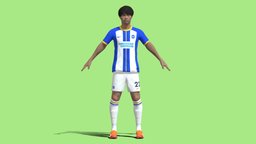 3D Rigged Mitoma Kaoru Brighton & Hove Albion