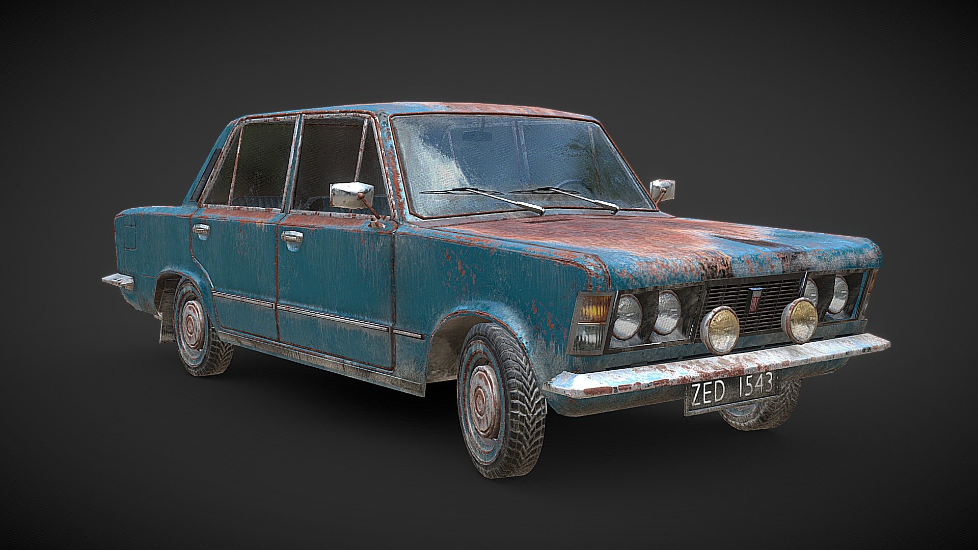 Fiat 125p 3d model