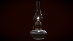 Victorian Kerosene Lamp