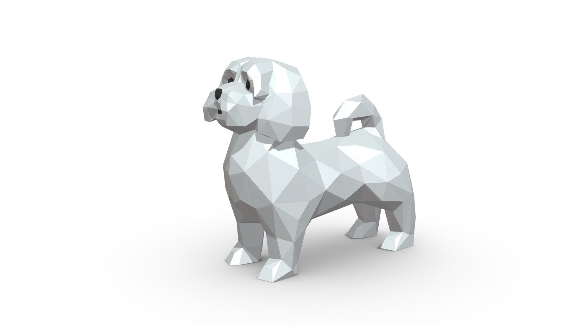 maltese dog 3d model