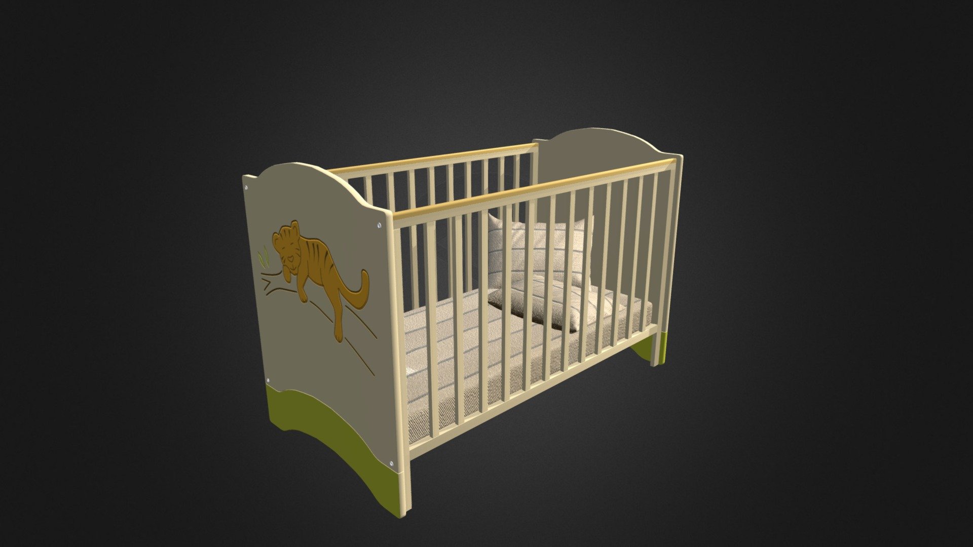 Baby Cot 3d model