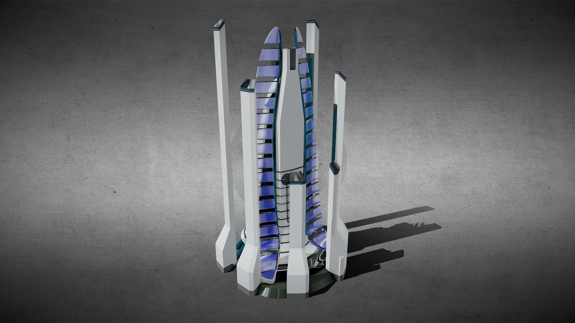 SciFi building_211 3d model