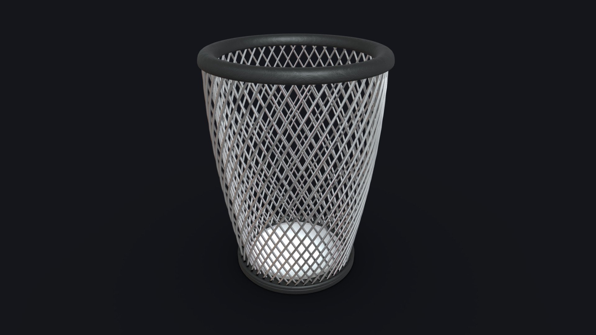 Wire Trashbin 3d model