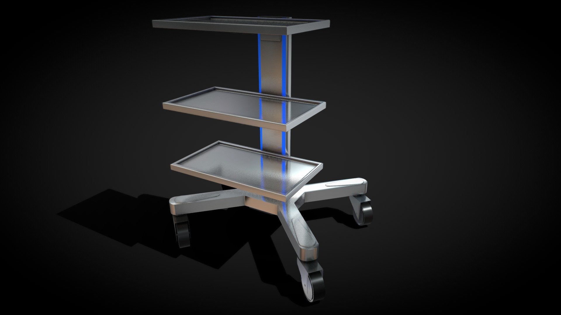 Medical Equipment Trolley 3d model