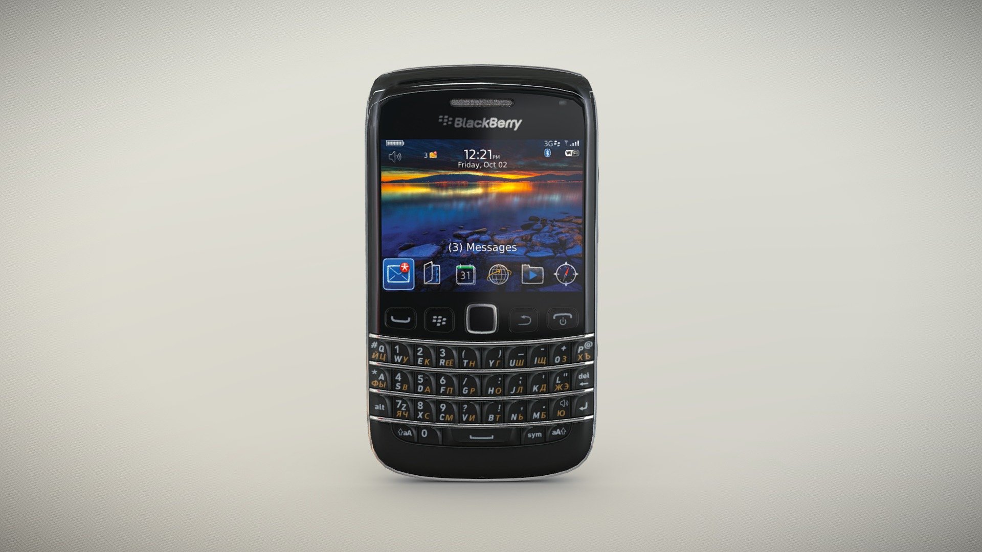 BlackBerry Bold 9790 Black 3d model