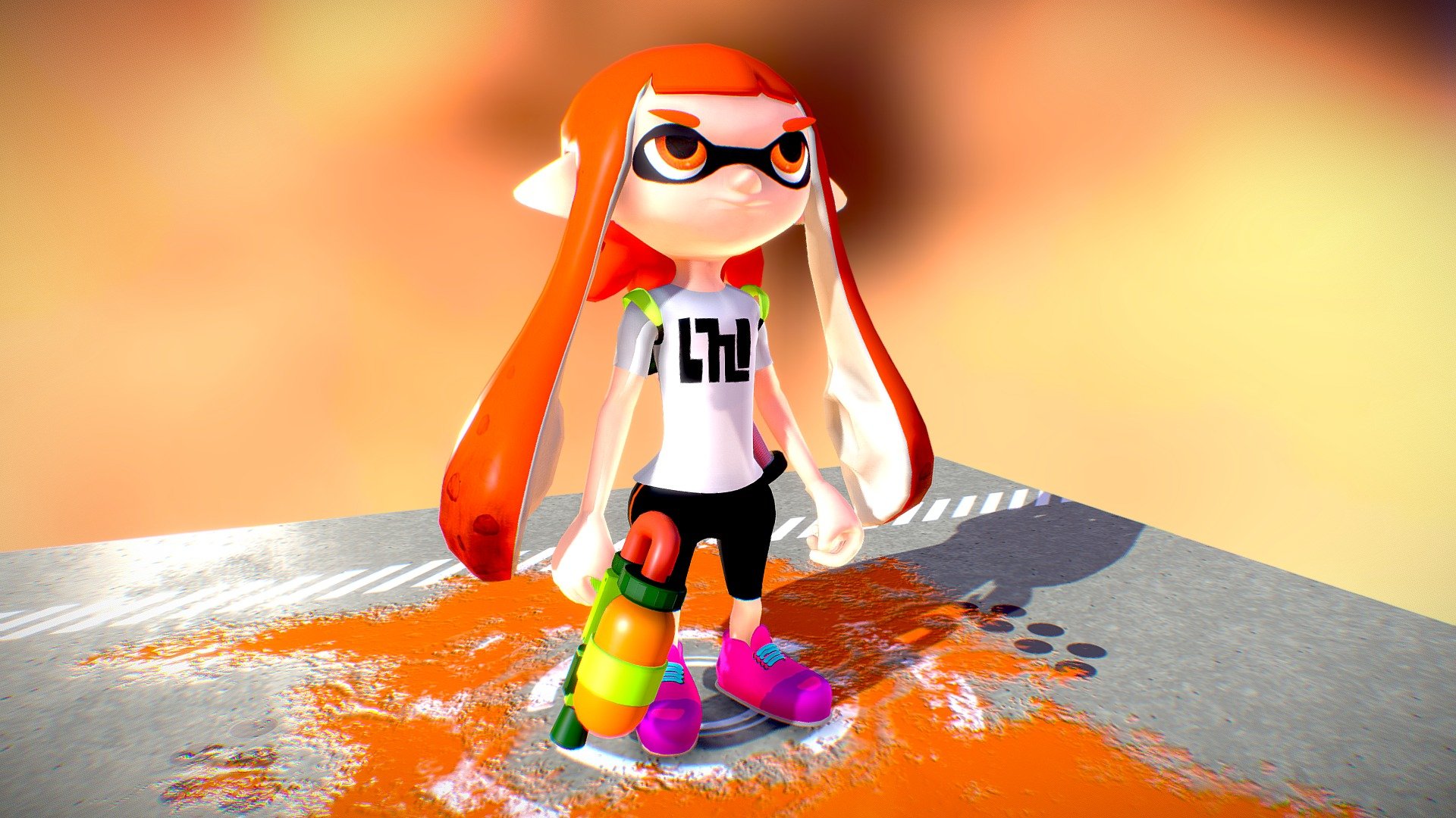 Inkling Girl 3d model