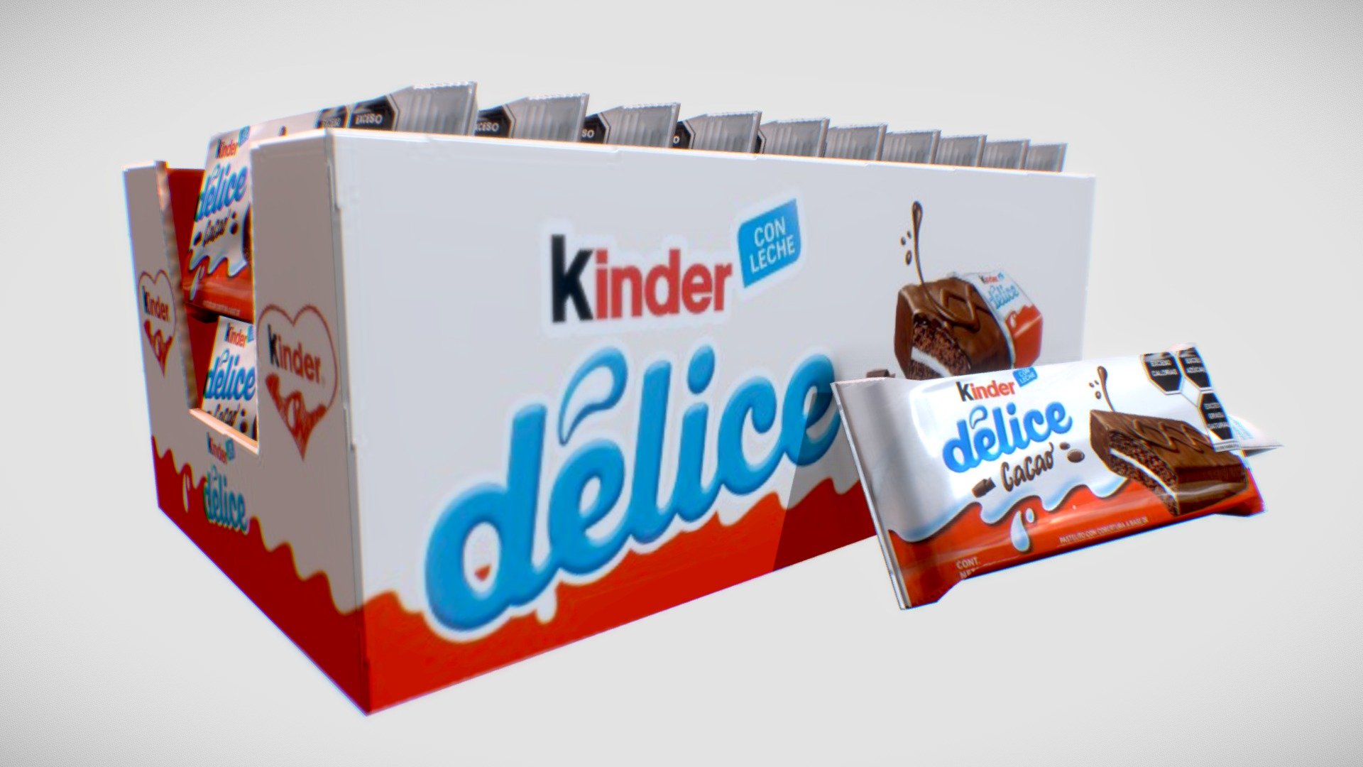 kinder delice 3d model