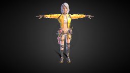 Max Sara3d Model By LEVINx GAMING RIGGED TPOSE