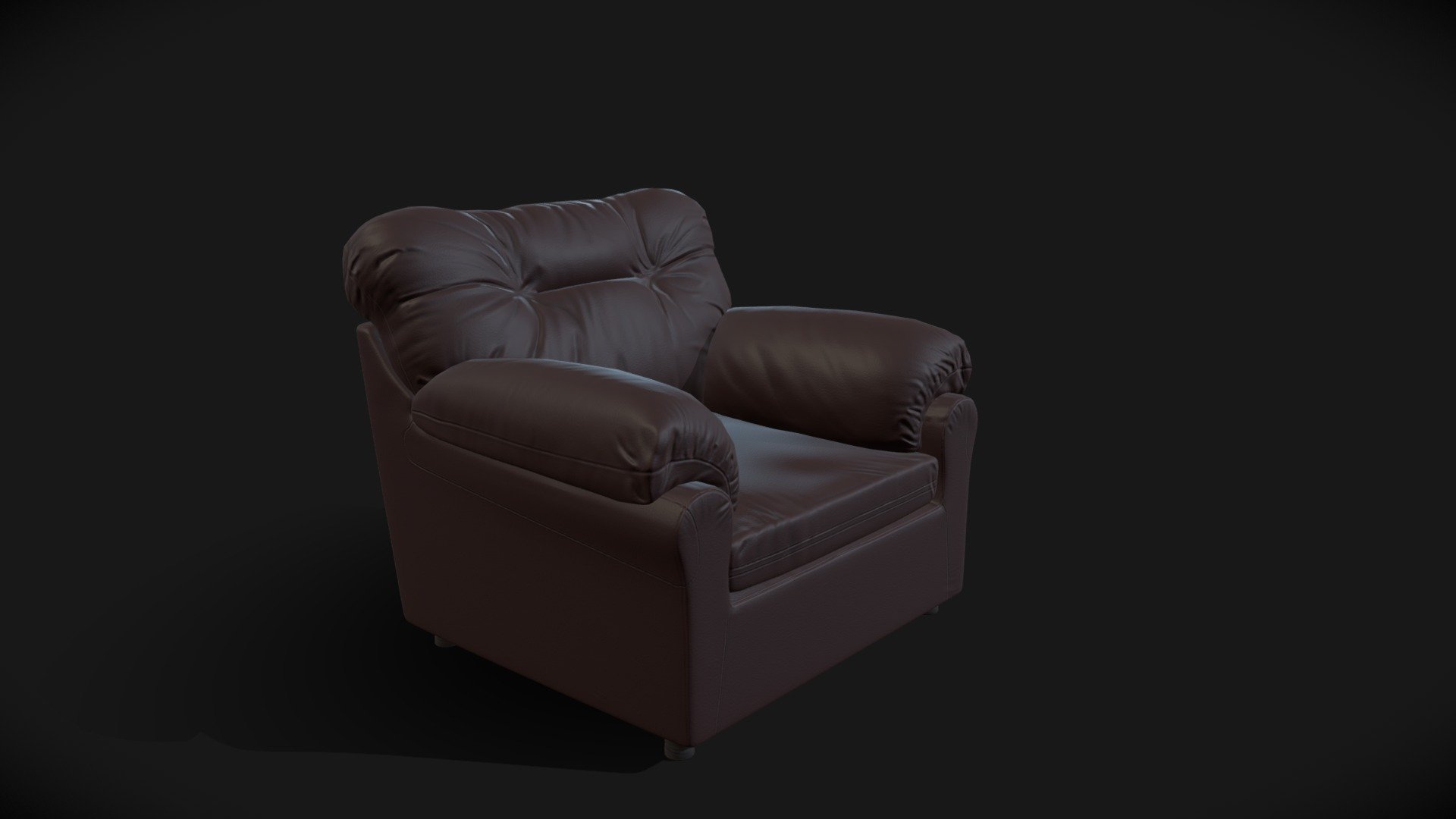 Sofa(PBR)(AR/VR) 3d model