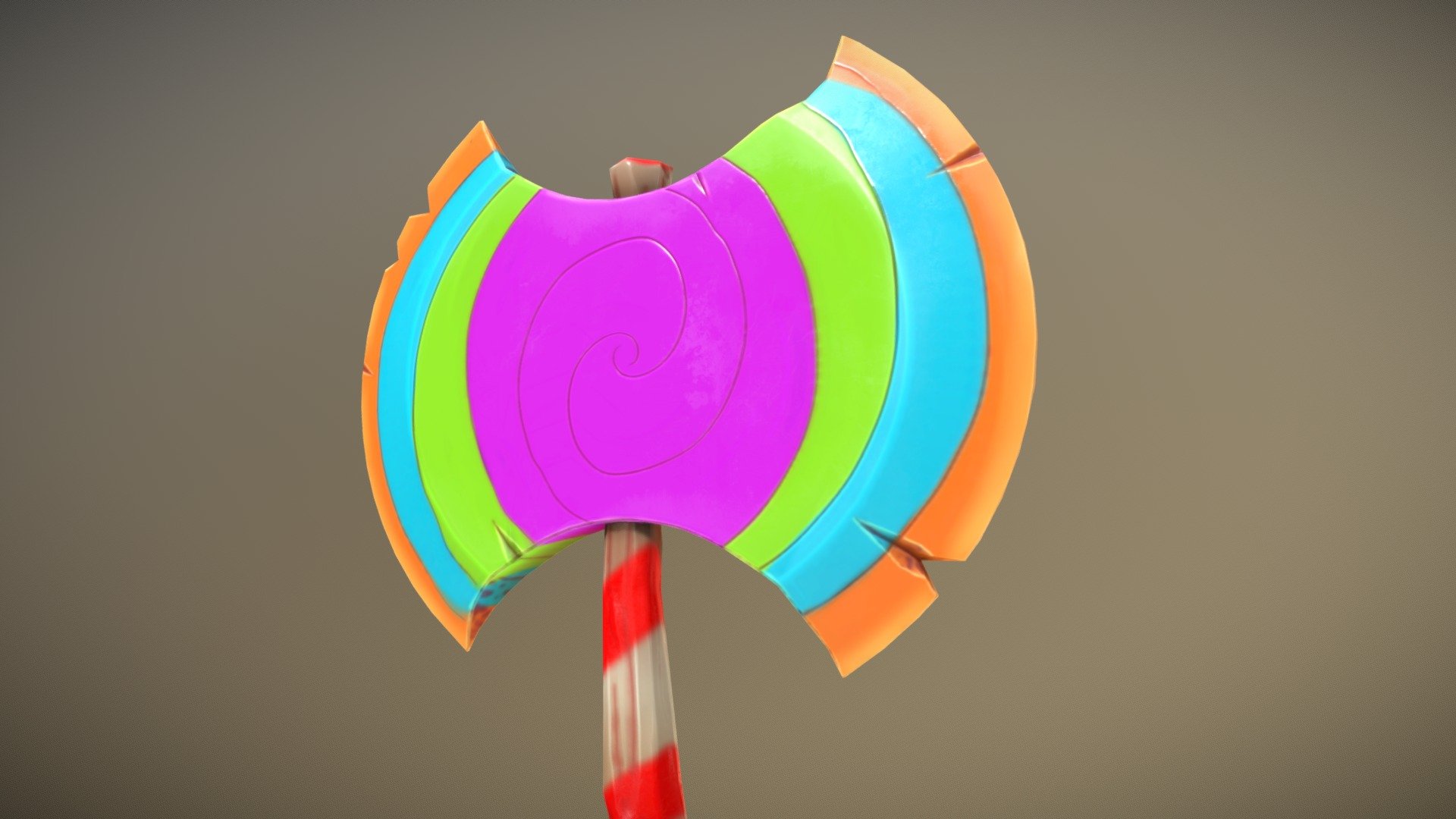 Candy Axe 3d model