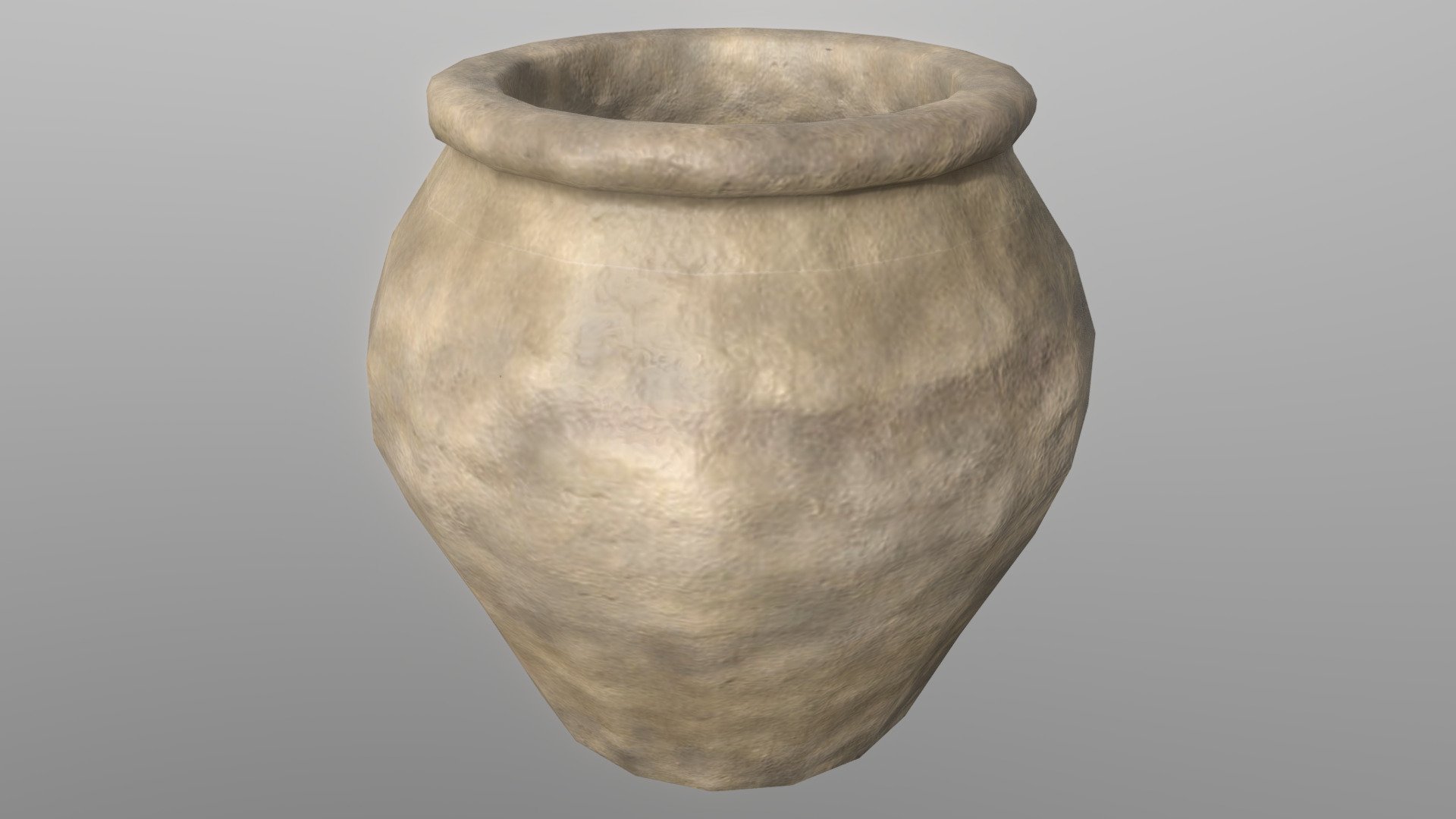 Clay Pottery 1 (Viking) 3d model