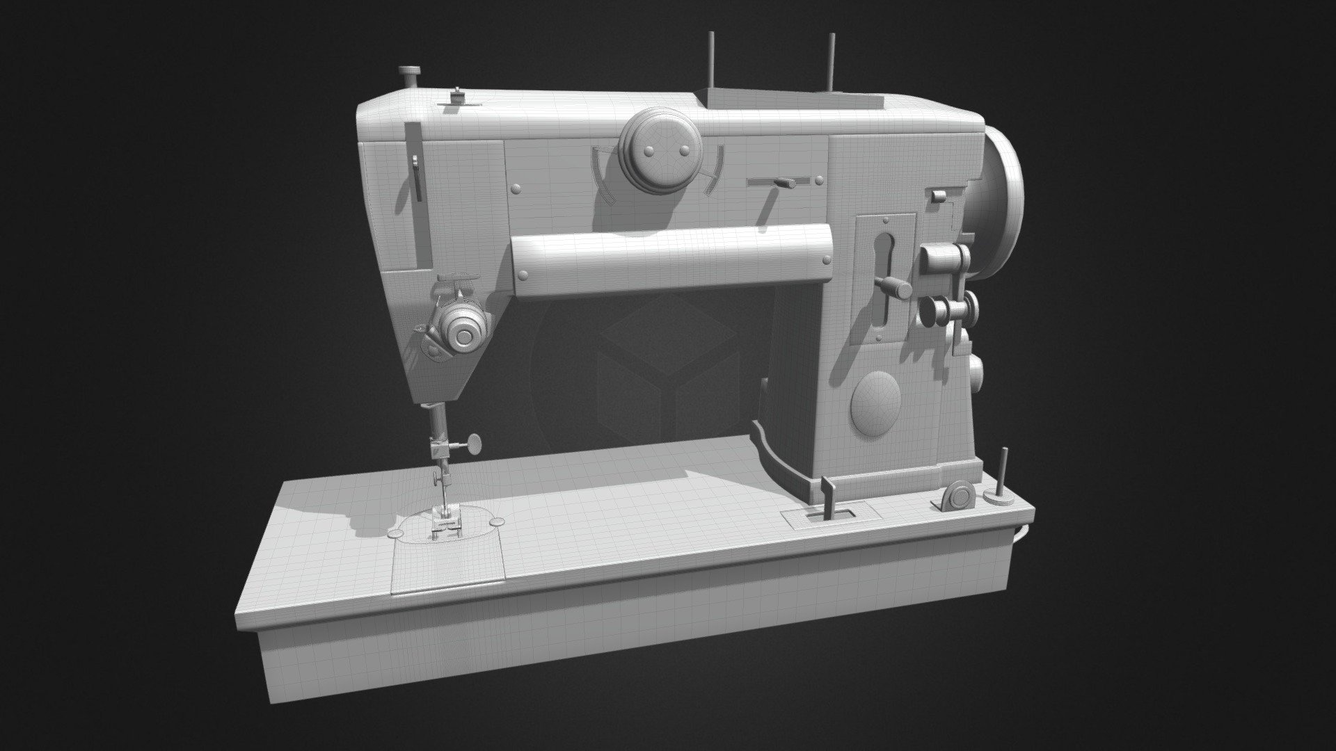 Sewing Machine (No Textures) 3d model