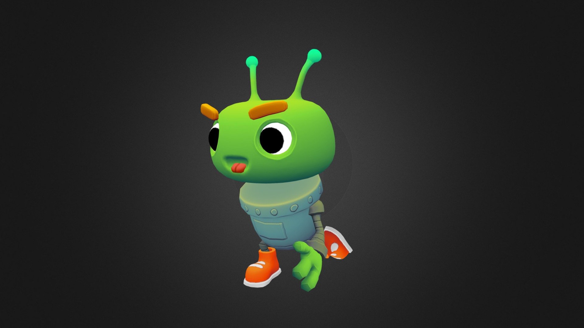 Alien Kid 3d model