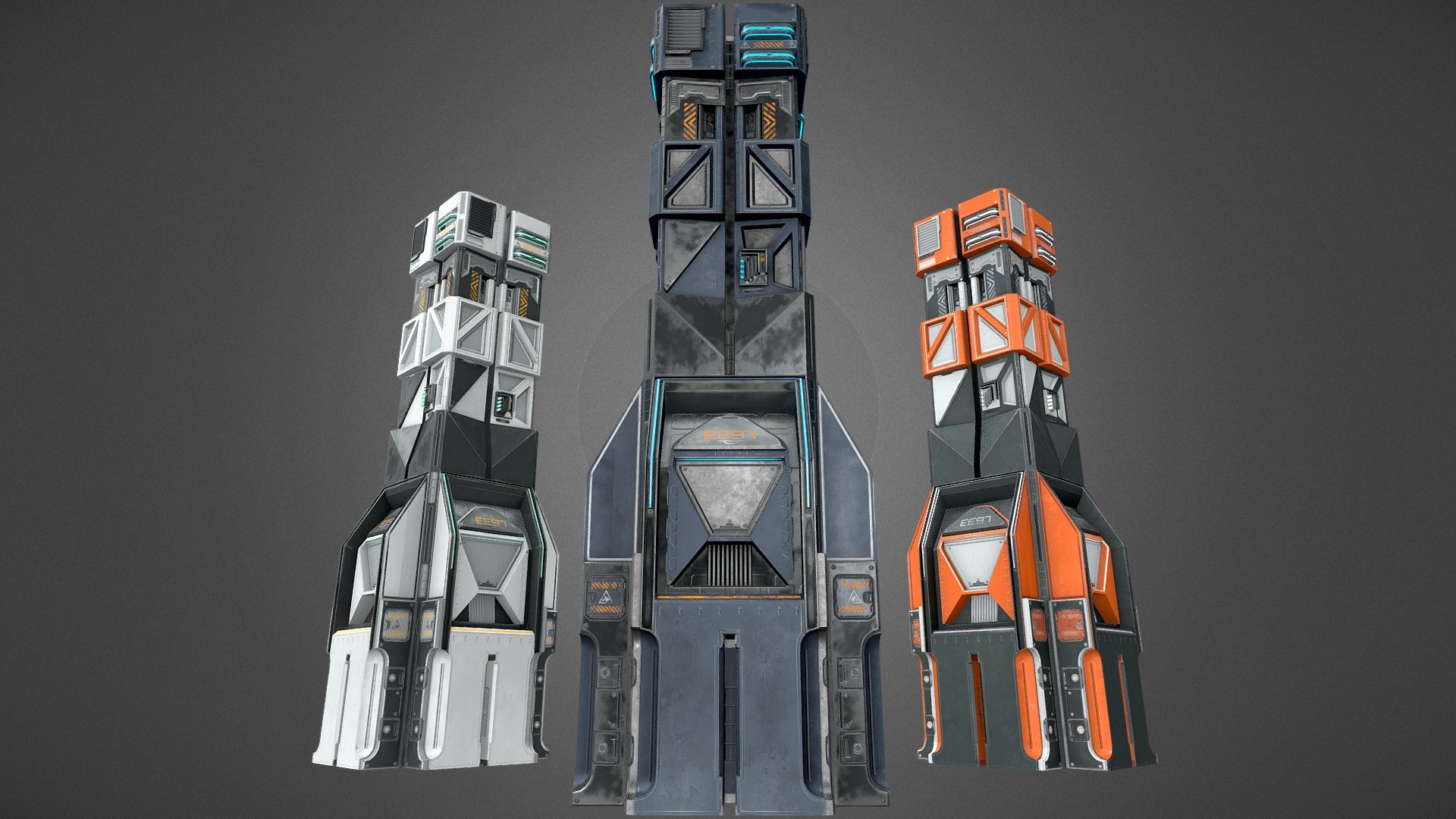 Sci-fi Machine 3d model